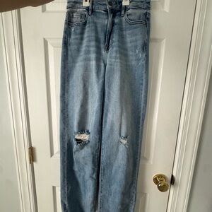 Stylish Light Blue Distressed Women Jeans